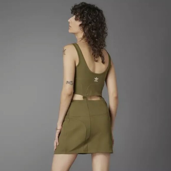 Brand New adidas Always Original Rib Two-In-One Dress - Picture 2 of 15